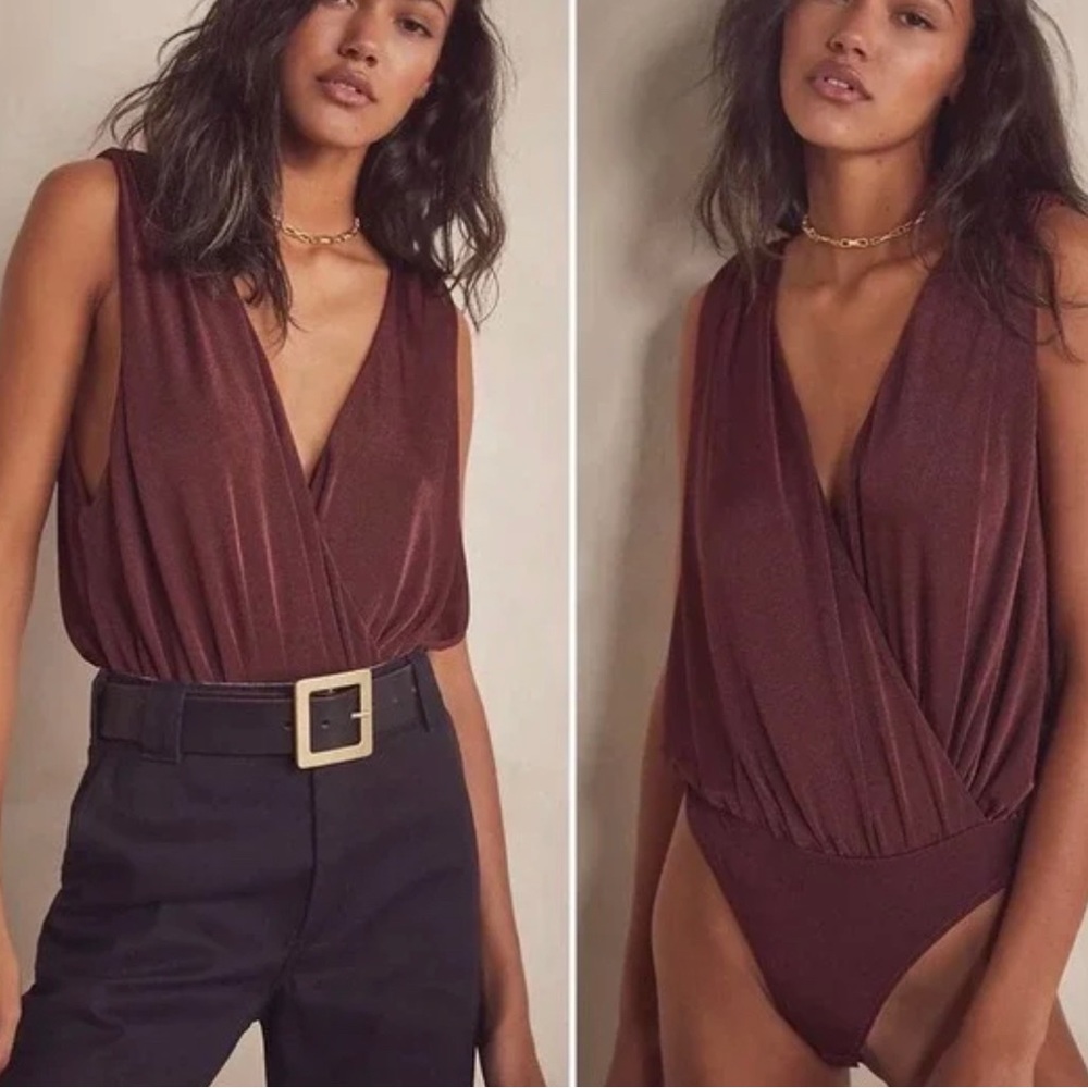 NWT FREE PEOPLE Bodysuit in Nutmeg, Size Medium